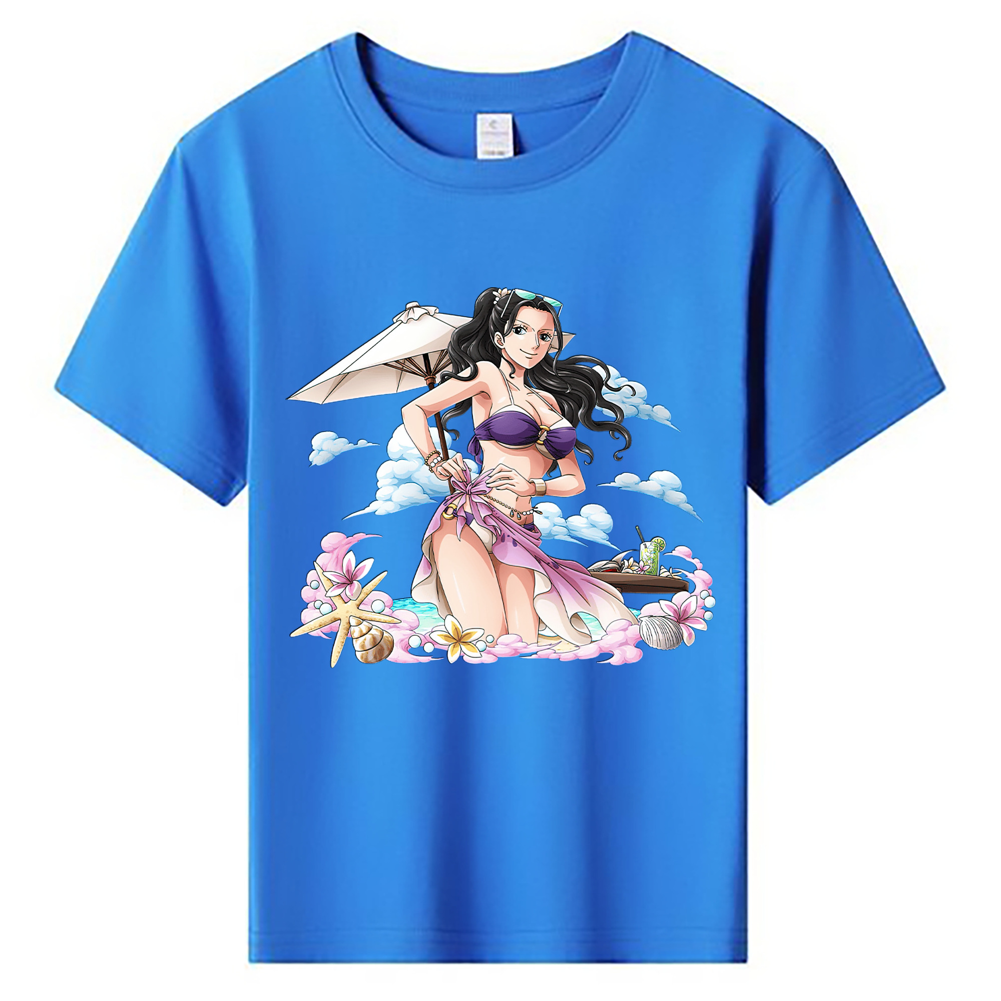 ワンピース ニコ・ロビン ONE PIECE Nico Robin 綿100％キッズTシャツ（フロントプリント）